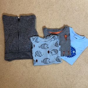 Little Boys Lot 4 Pieces Sizes 6 mo to 5T EUC No Stains, etc